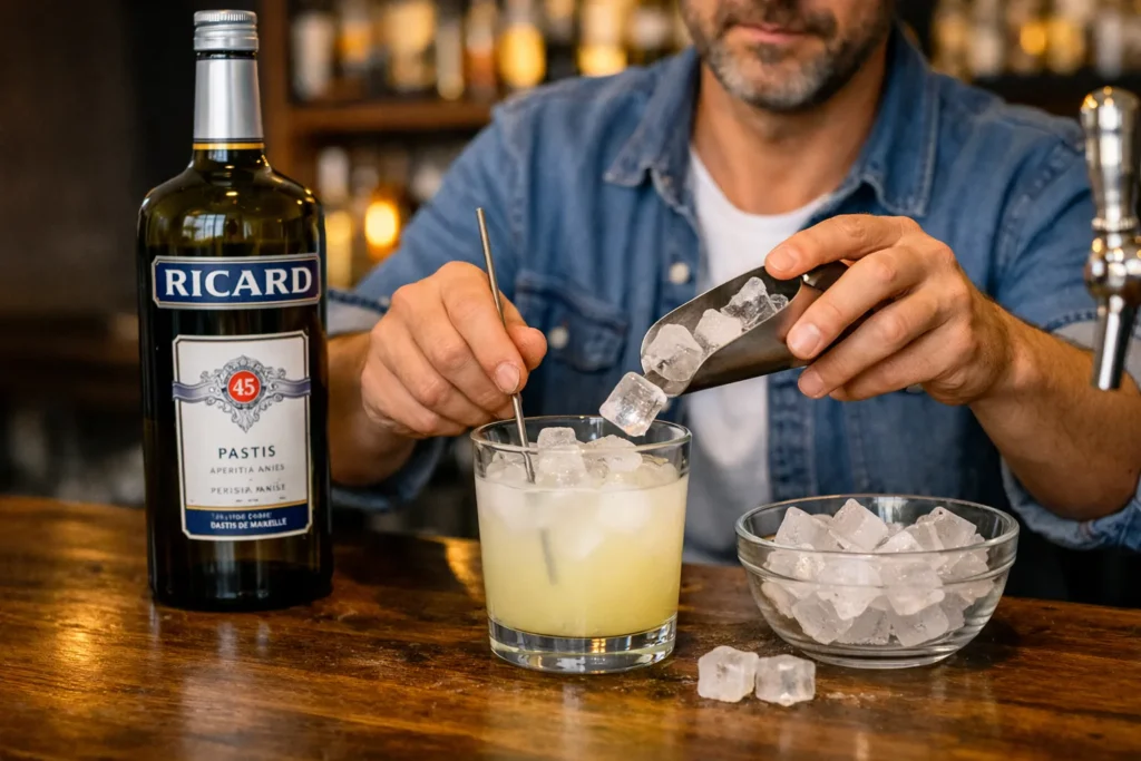dose de ricard en bar