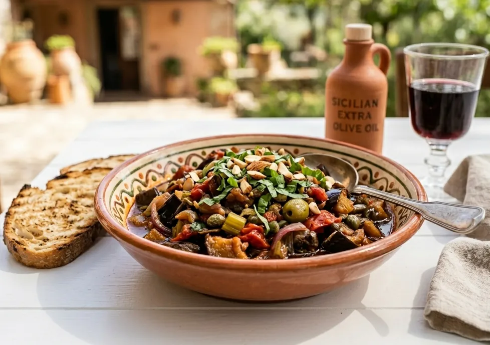 caponata sicilienne de ma grand-mère